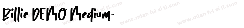 Billie DEMO Medium字体转换